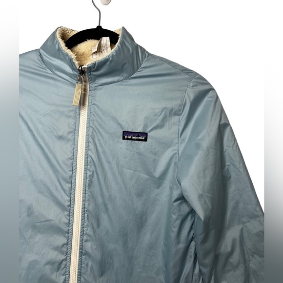 Girls Patagonia Reversible Coat Size XL/14 - Picture 7 of 9